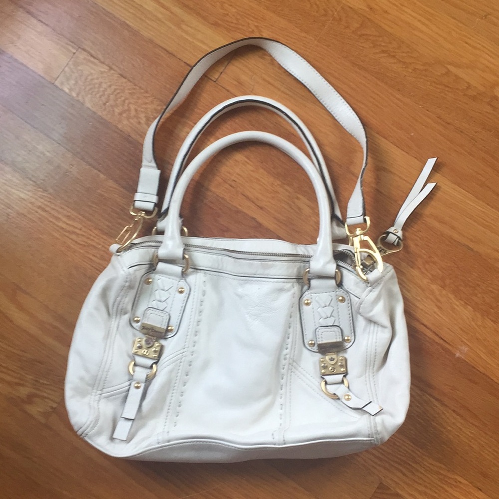 Juicy Couture White Leather Satchel